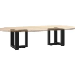 vidaXL Salontafelpoten 2 st T-vormig 30x25x(30-31) cm staal zwart