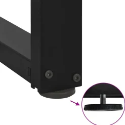vidaXL Salontafelpoten 2 st T-vormig 30x25x(30-31) cm staal zwart