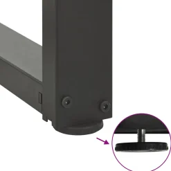 vidaXL Salontafelpoten 2 st T-vormig 30x25x(30-31) cm staal antraciet