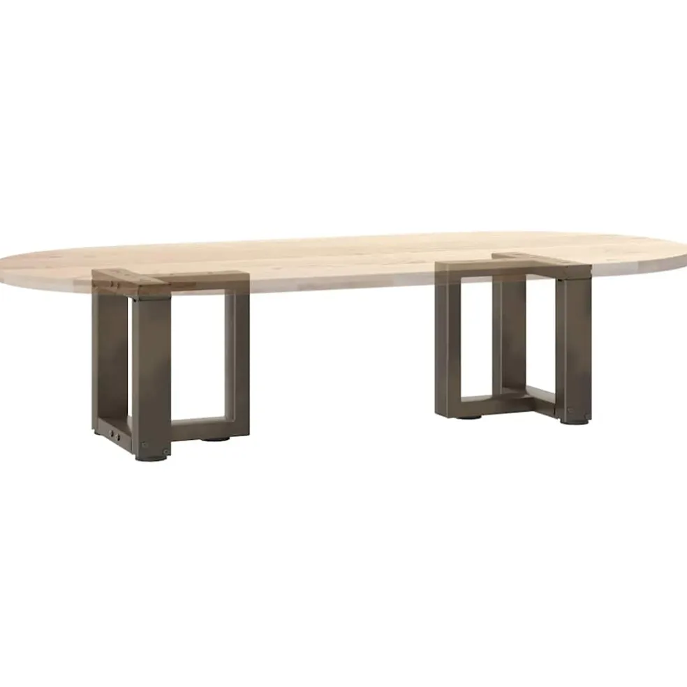 vidaXL Salontafelpoten 2 st T-vormig 30x25x(30-31) cm staal naturel