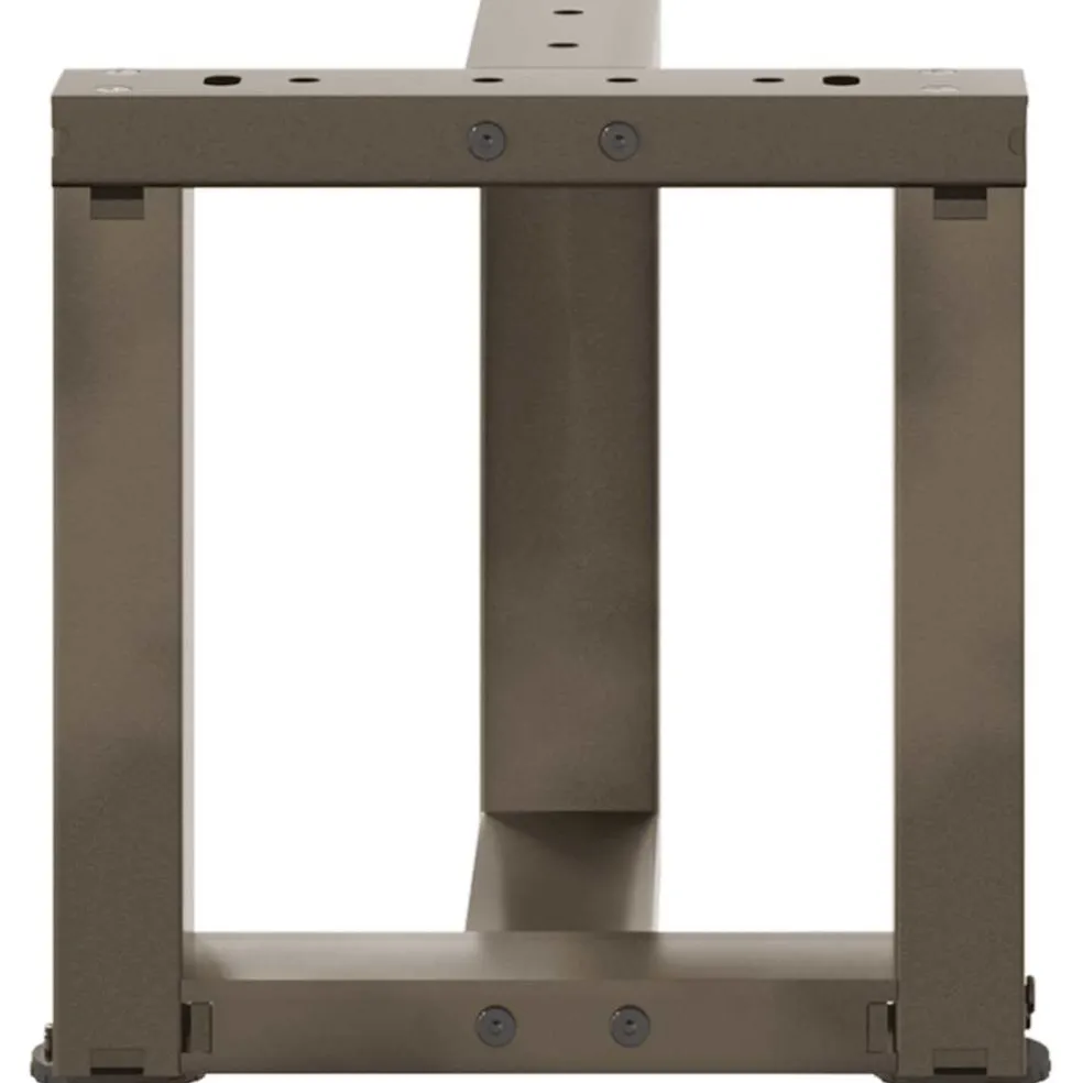 vidaXL Salontafelpoten 2 st T-vormig 30x25x(30-31) cm staal naturel