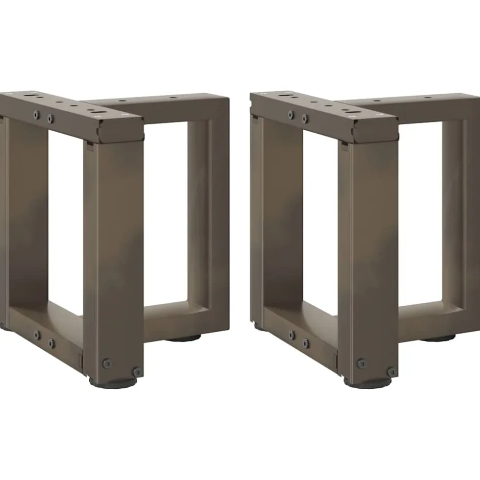 vidaXL Salontafelpoten 2 st T-vormig 30x25x(30-31) cm staal naturel