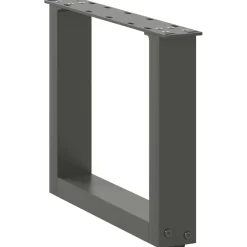 vidaXL Salontafelpoten 2 st U-vormig 30x(30-31) cm staal antraciet