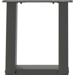 vidaXL Salontafelpoten 2 st U-vormig 30x(30-31) cm staal antraciet