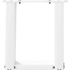 vidaXL Salontafelpoten 2 st U-vormig 30x(30-31) cm staal wit