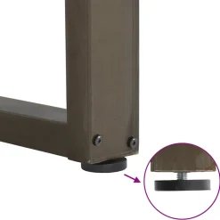 vidaXL Salontafelpoten 2 st U-vormig 40x(30-31) cm staal naturel