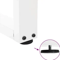 vidaXL Salontafelpoten 2 st V-vormig 30x(30-31,3) cm staal wit