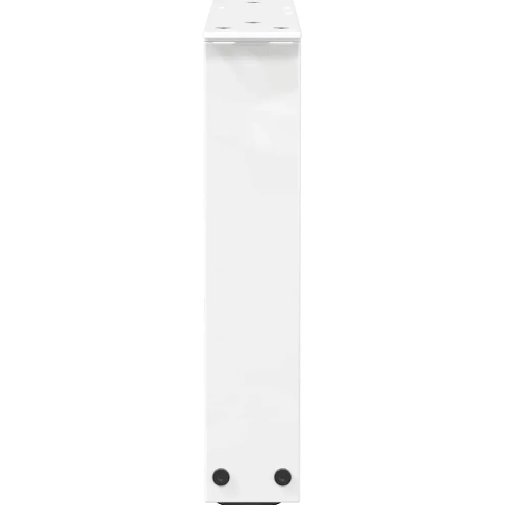vidaXL Salontafelpoten 2 st V-vormig 30x(30-31,3) cm staal wit