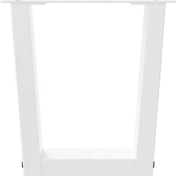 vidaXL Salontafelpoten 2 st V-vormig 30x(30-31,3) cm staal wit