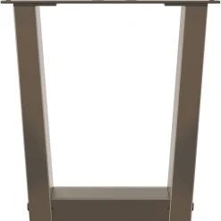 vidaXL Salontafelpoten 2 st V-vormig 30x(30-31,3) cm staal naturel