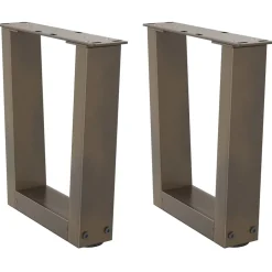 vidaXL Salontafelpoten 2 st V-vormig 30x(30-31,3) cm staal naturel