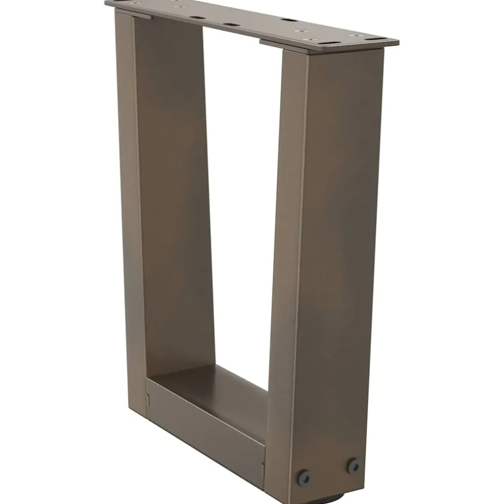 vidaXL Salontafelpoten 2 st V-vormig 30x(30-31,3) cm staal naturel