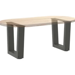 vidaXL Salontafelpoten 2 st V-vormig 30x(30-31,3) cm staal antraciet