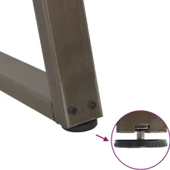 vidaXL Salontafelpoten 2 st V-vormig 40x(30-31,3) cm staal naturel