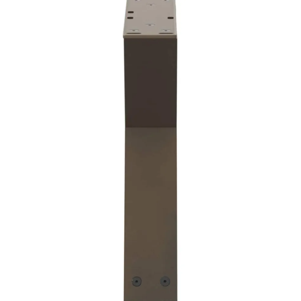vidaXL Salontafelpoten 2 st 30x(30-31,3) cm staal naturel
