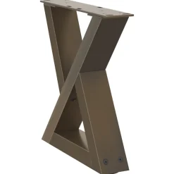 vidaXL Salontafelpoten 2 st 30x(30-31,3) cm staal naturel