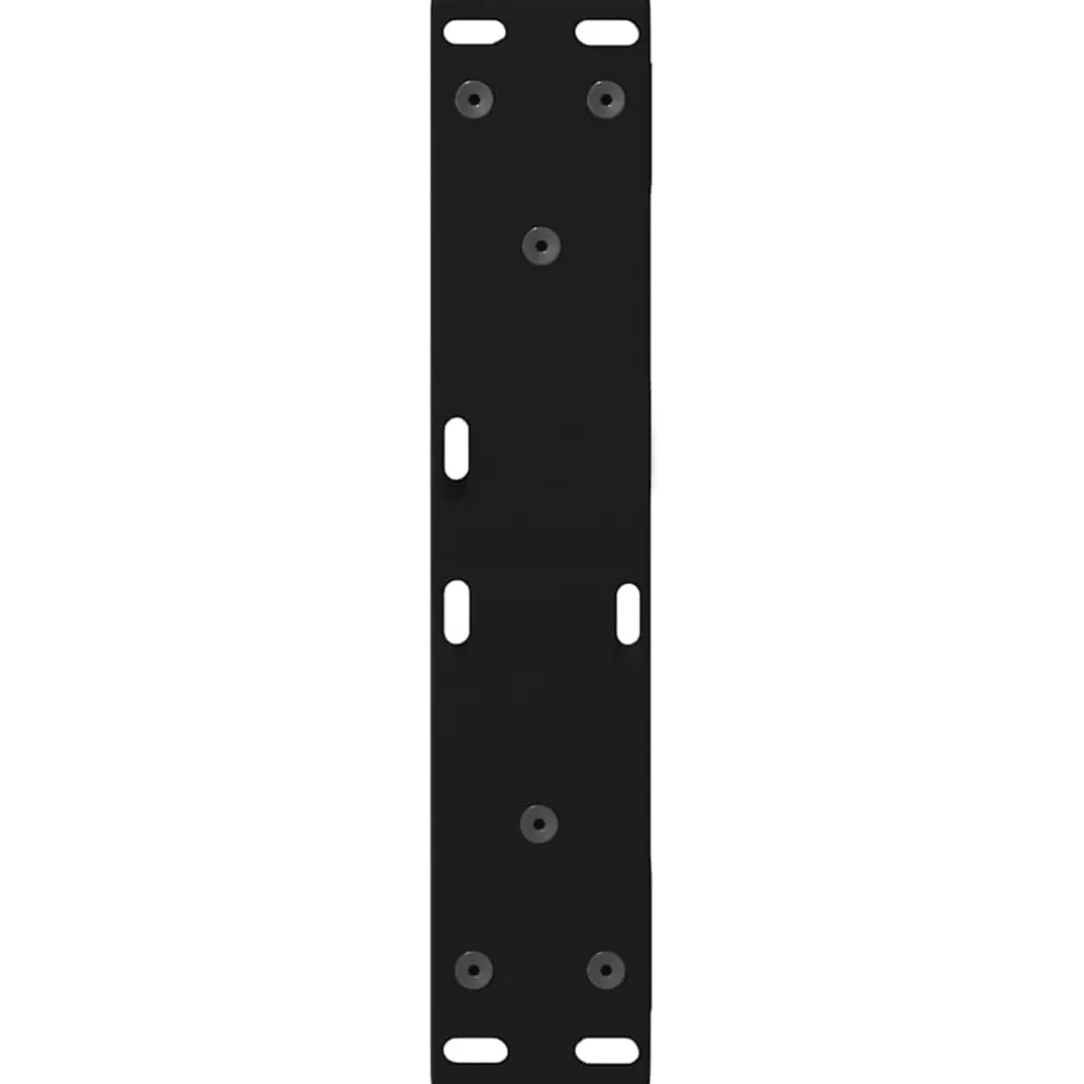 vidaXL Salontafelpoten 2 st 30x(30-31,3) cm staal zwart