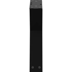 vidaXL Salontafelpoten 2 st 30x(30-31,3) cm staal zwart