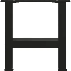 vidaXL Salontafelpoten 2 st 30x(30-31) cm staal zwart