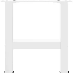 vidaXL Salontafelpoten 2 st 30x(30-31) cm staal wit