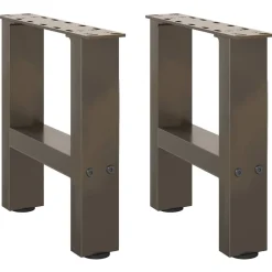 vidaXL Salontafelpoten 2 st 30x (30-31) cm staal naturel staal