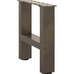 vidaXL Salontafelpoten 2 st 30x (30-31) cm staal naturel staal