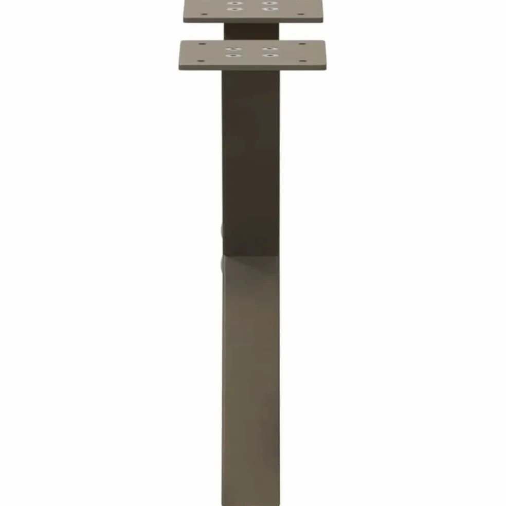 vidaXL Salontafelpoten 2 st X-vormig 30x(30-31) cm staal naturel