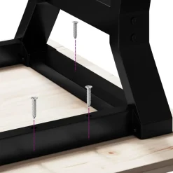 vidaXL Salontafelpoten Y-frame 80x40x43 cm staal