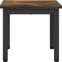 vidaXL Salontafel Rook Eik 40 x 40 x 36 cm Bewerkt hout