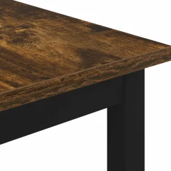 vidaXL Salontafel Rook Eik 40 x 40 x 36 cm Bewerkt hout