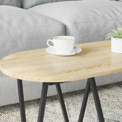 vidaXL Salontafel Sonoma Eiken 80 x 40 x 40.5 cm