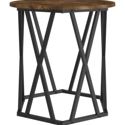 vidaXL Salontafel 2 st Gerookt eiken 50 x 50 x 50 cm