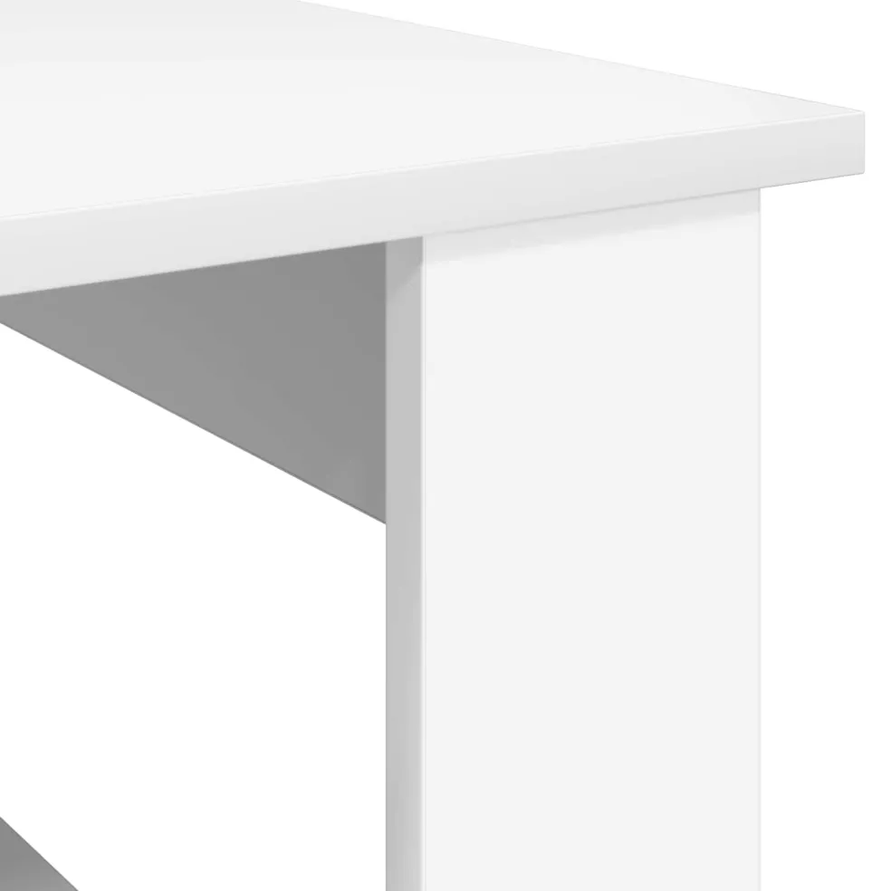 vidaXL Salontafel Wit 72 x 50 x 50 cm Bewerkt hout