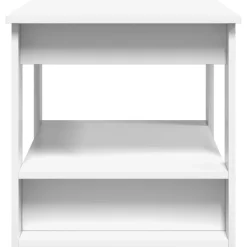 vidaXL Salontafel Wit 72 x 50 x 50 cm Bewerkt hout