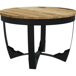 vidaXL Salontafel 60x40 cm massief ruw mangohout
