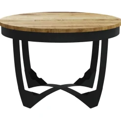vidaXL Salontafel 60x40 cm massief ruw mangohout