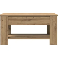 vidaXL Salontafel 101x49x52 cm bewerkt hout artisanaal eikenkleur