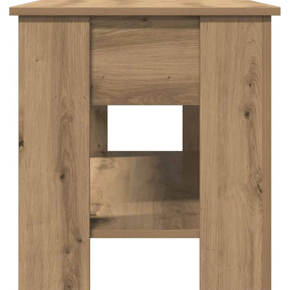 vidaXL Salontafel 101x49x52 cm bewerkt hout artisanaal eikenkleur