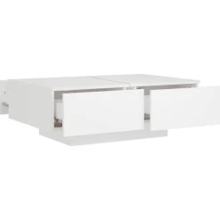 vidaXL Salontafel 90x60x31 cm bewerkt hout wit