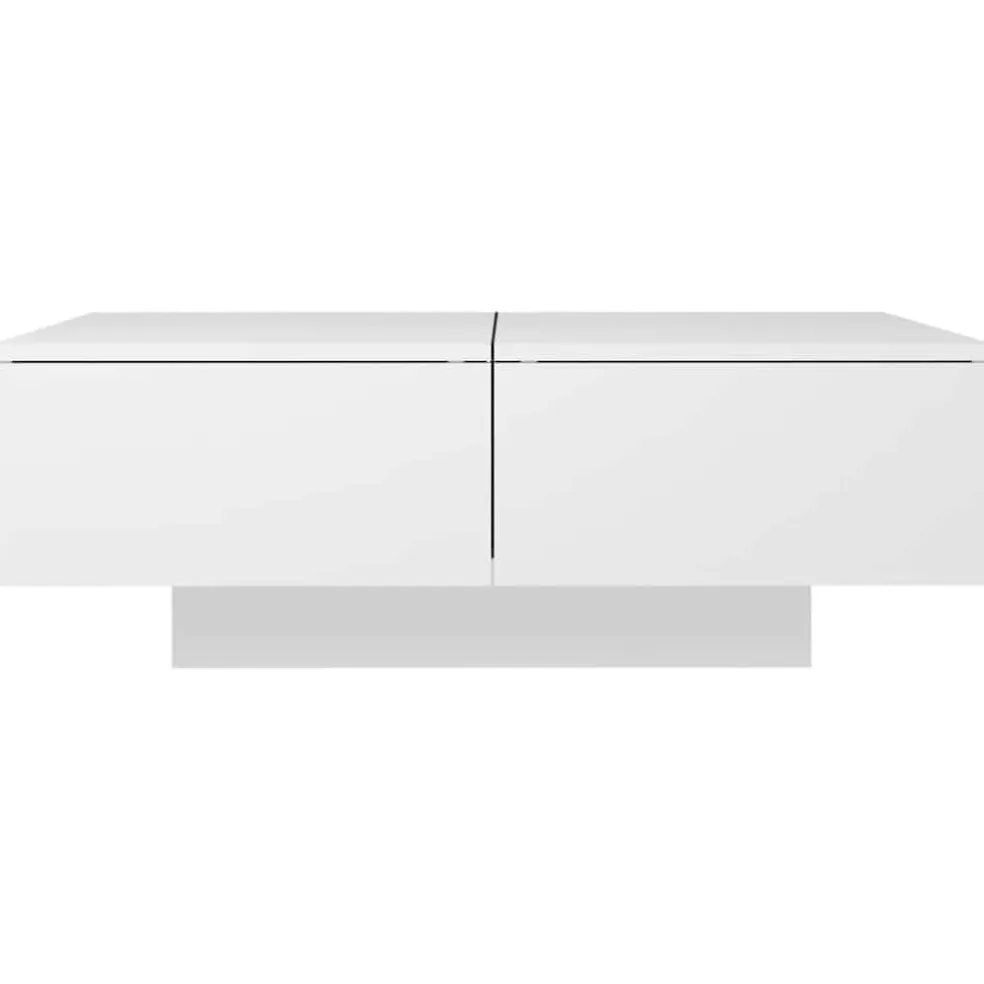 vidaXL Salontafel 90x60x31 cm bewerkt hout wit