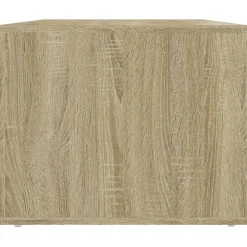 vidaXL Salontafel 80x50x40 cm bewerkt hout sonoma eikenkleurig