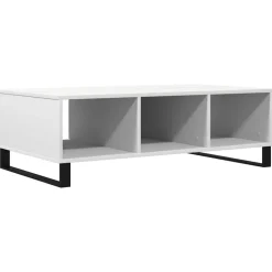 vidaXL Salontafel 104x60x35 cm bewerkt hout wit
