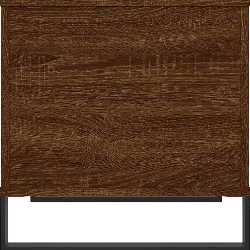 vidaXL Salontafel 60x44,5x45 cm bewerkt hout bruin eikenkleur