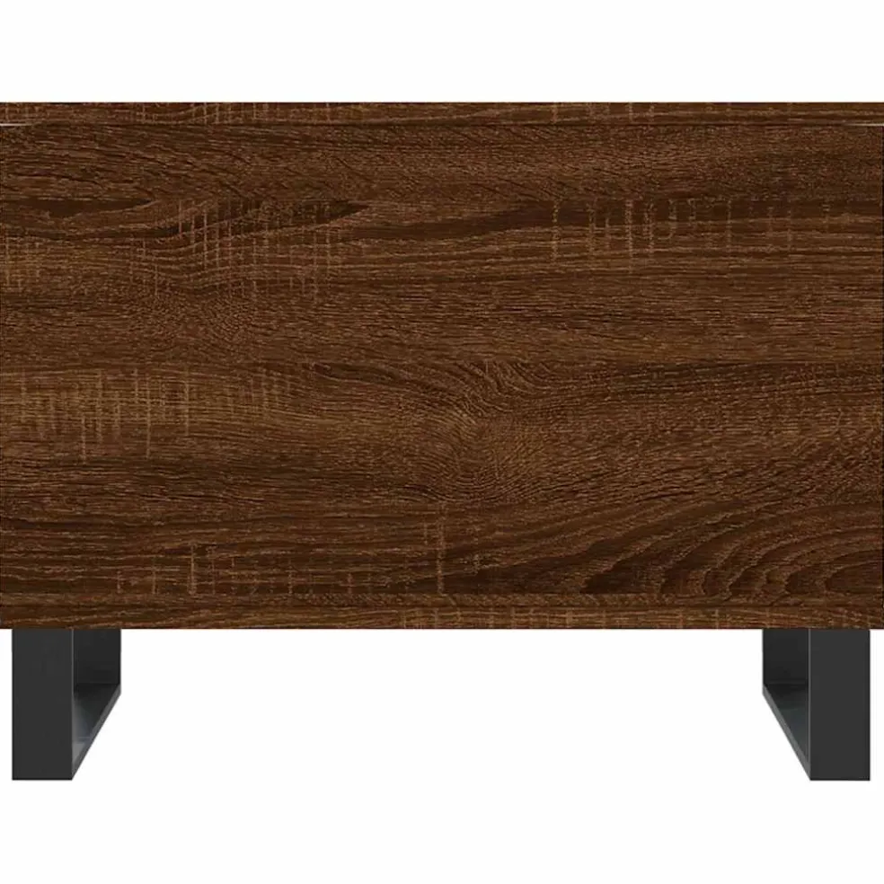 vidaXL Salontafel 60x44,5x45 cm bewerkt hout bruin eikenkleur