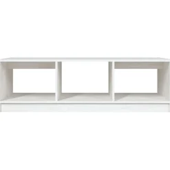 vidaXL Salontafel 110x50x34 cm massief grenenhout wit