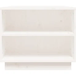 vidaXL Salontafel 90x49x40,5 cm massief grenenhout wit