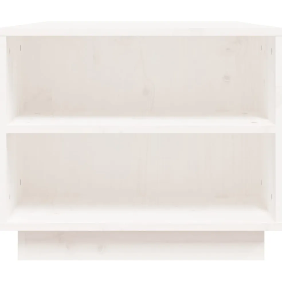 vidaXL Salontafel 90x49x40,5 cm massief grenenhout wit