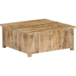 vidaXL Salontafel 70x70x30 cm massief mangohout