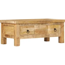 vidaXL Salontafel 90x45x35 cm massief mangohout
