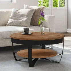 vidaXL Salontafel 65x65x32 cm massief acaciahout